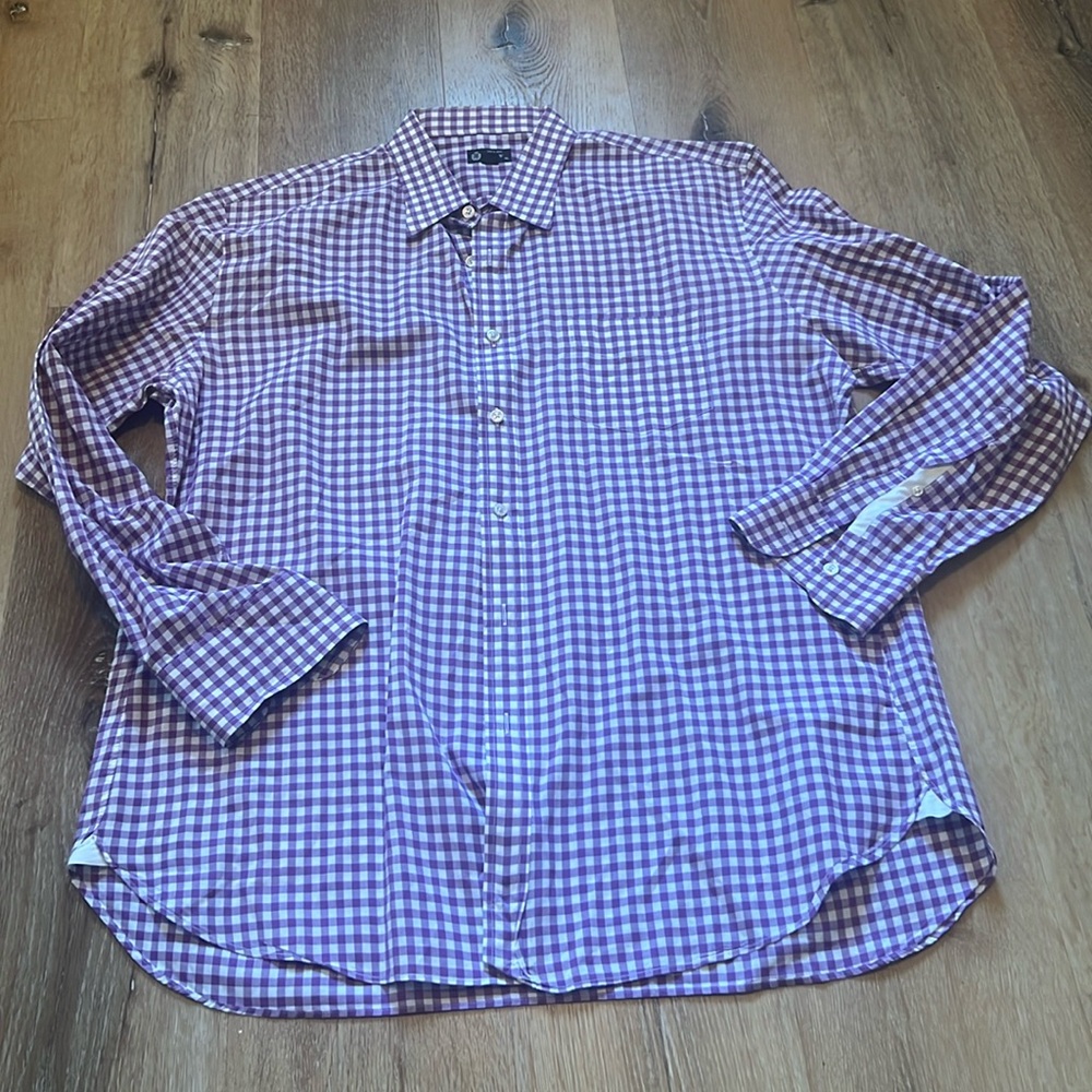 J. Crew purple long sleeve button down shirt.  XL